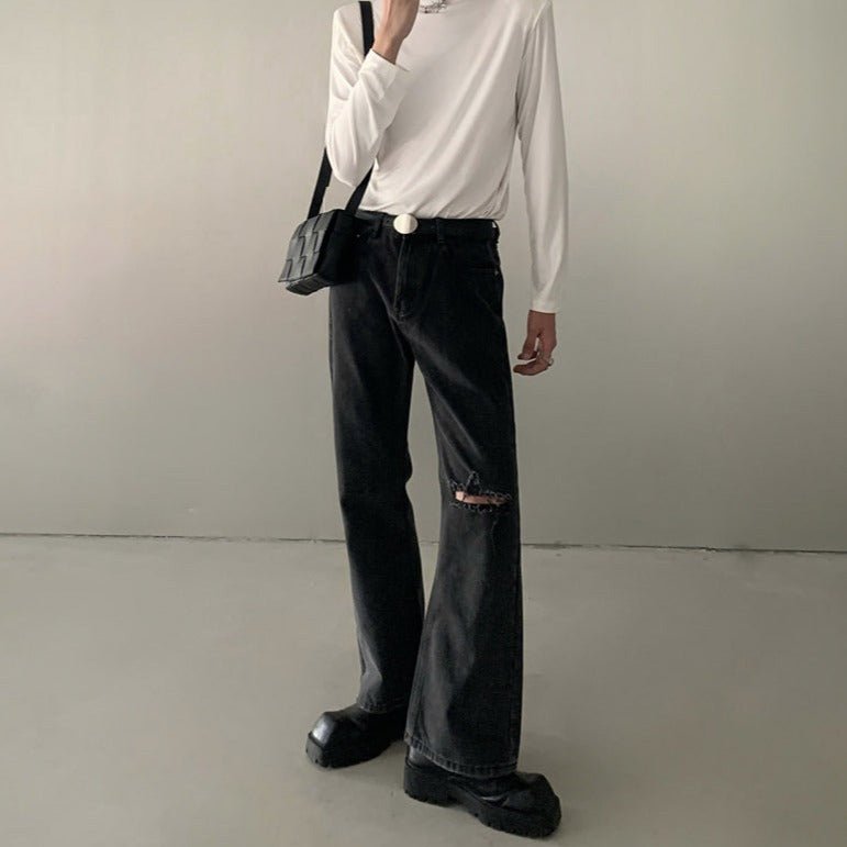 MODEFREAKのダメージモードデニムパンツ mf1481の画像