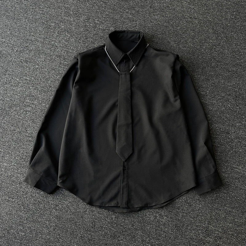 MODEFREAKのネクタイニュアンスシャツ mf1491の画像