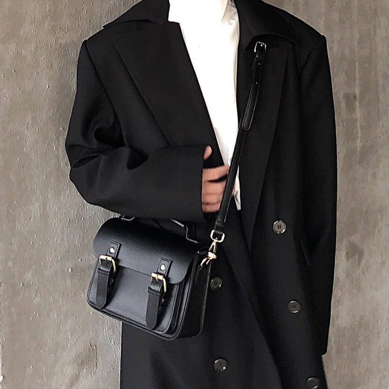MODEFREAKのレザーバックルショルダーバッグ mf1509の画像