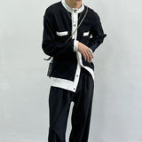 MODEFREAKのバイカラーワッフルカーディガン mf1514の画像