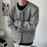 MODEFREAKのライトツイードルーズジャケット mf1515の画像