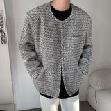 MODEFREAKのライトツイードルーズジャケット mf1515の画像