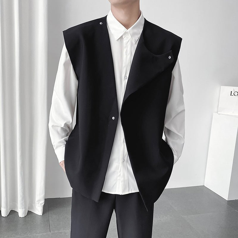 MODEFREAKのモノトーンスプリングベスト mf1521の画像