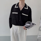 MODEFREAKのバイカラーラインシャツ mf1540の画像