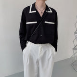 MODEFREAKのバイカラーラインシャツ mf1540の画像
