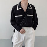 MODEFREAKのバイカラーラインシャツ mf1540の画像