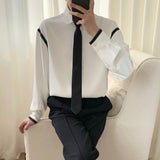MODEFREAKのバイカラーシックネクタイシャツ mf1593の画像