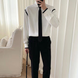 MODEFREAKのバイカラーシックネクタイシャツ mf1593の画像