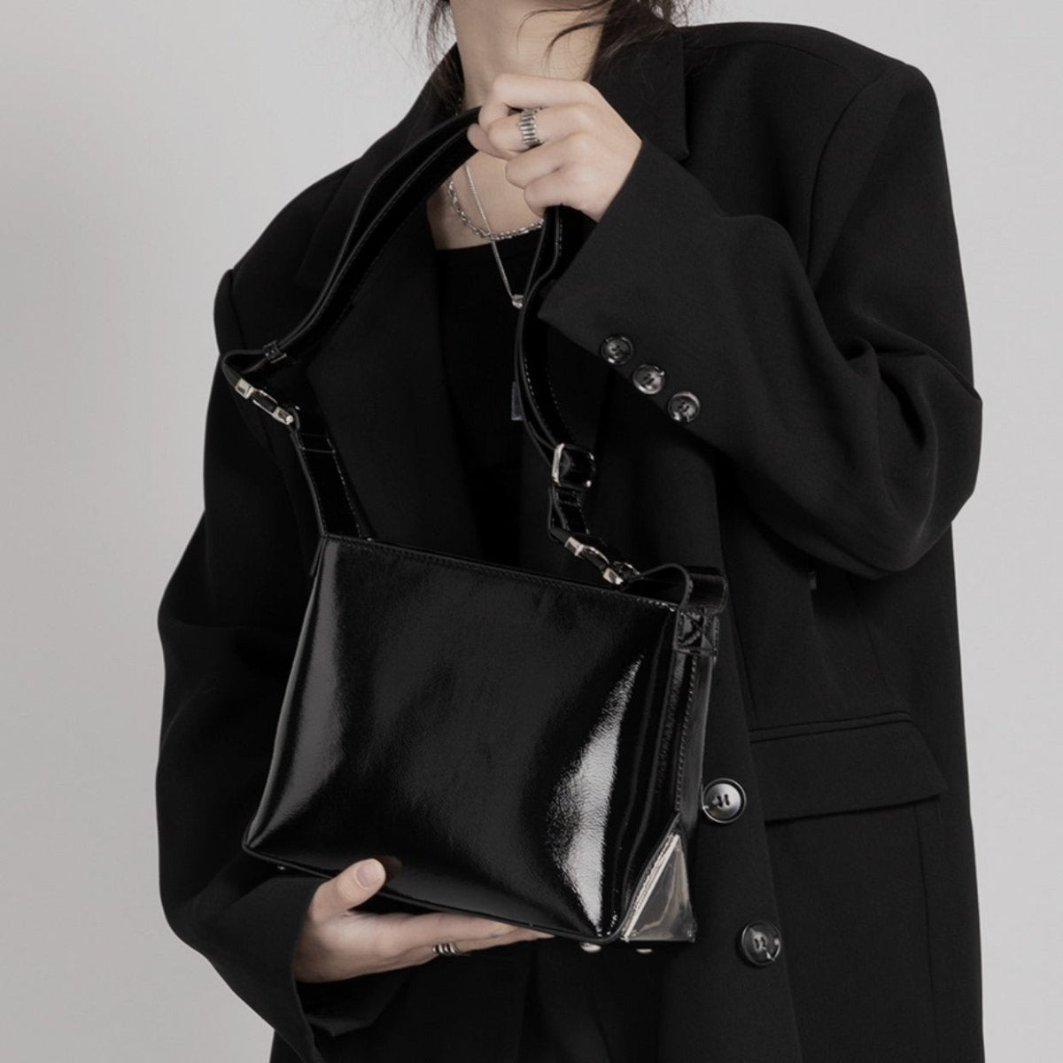 Buckle mode shoulder bag mf1726【韓国モードファッション】