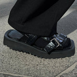 MODEFREAKのレザーバックルフラットシューズ mf1781の画像6