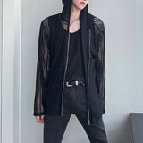 MODEFREAKの【最短即日発送】シースルージップトップス mf1861の画像