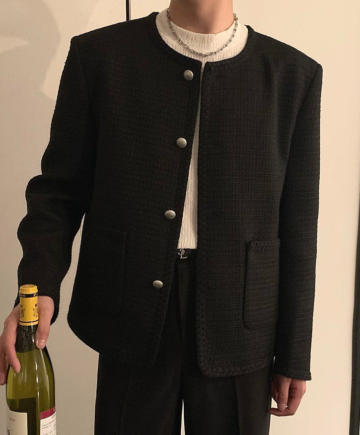 MODEFREAKのラグジュアリーシックツイードジャケット mf1904の画像
