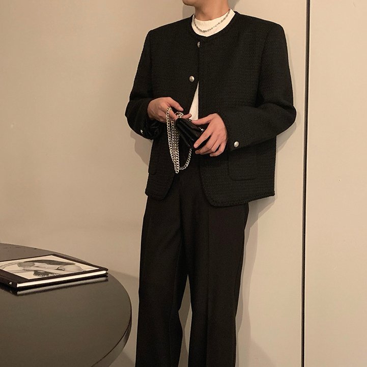 MODEFREAKのラグジュアリーシックツイードジャケット mf1904の画像
