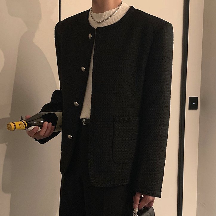 MODEFREAKのラグジュアリーシックツイードジャケット mf1904の画像