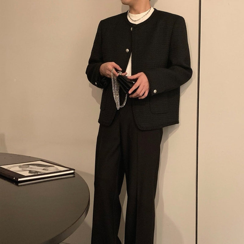 MODEFREAKのラグジュアリーシックツイードジャケット mf1904の画像