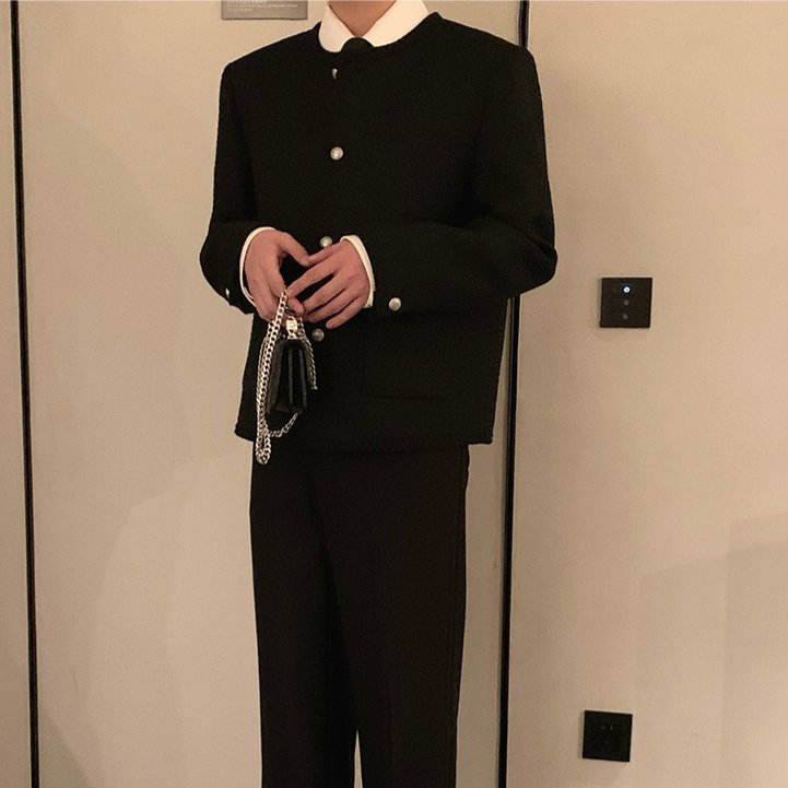 MODEFREAKのラグジュアリーシックツイードジャケット mf1904の画像