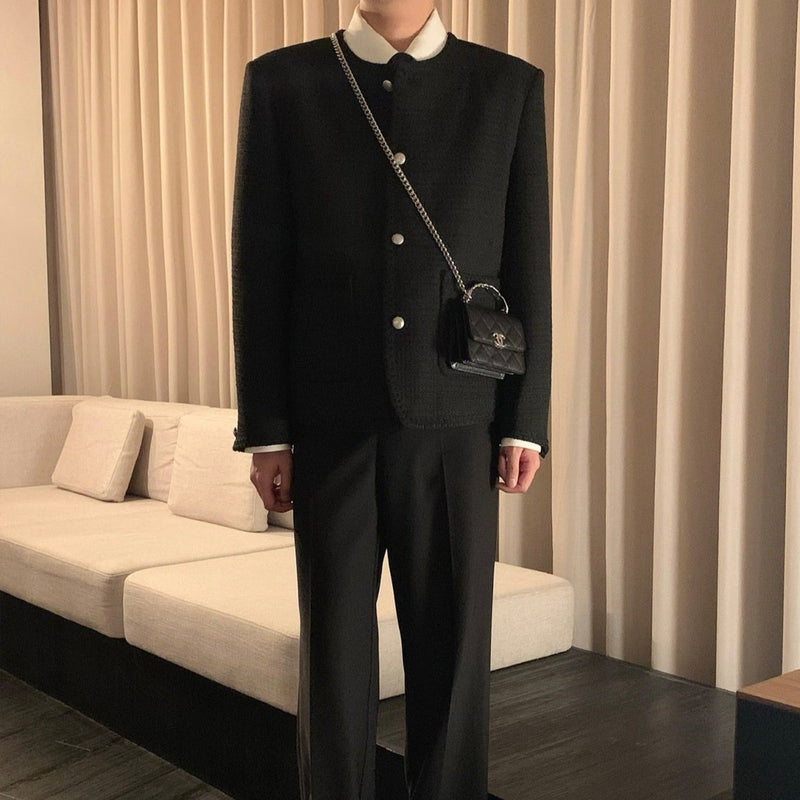 MODEFREAKのラグジュアリーシックツイードジャケット mf1904の画像