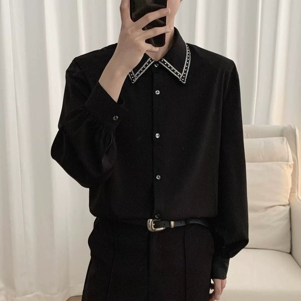 即日発送　廃盤【OY】 ワイシャツ　　黒　モード系　韓国ファッション