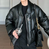 MODEFREAKのレザータッチダウンジャケット mf1943の画像
