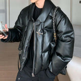 MODEFREAKのレザータッチダウンジャケット mf1943の画像