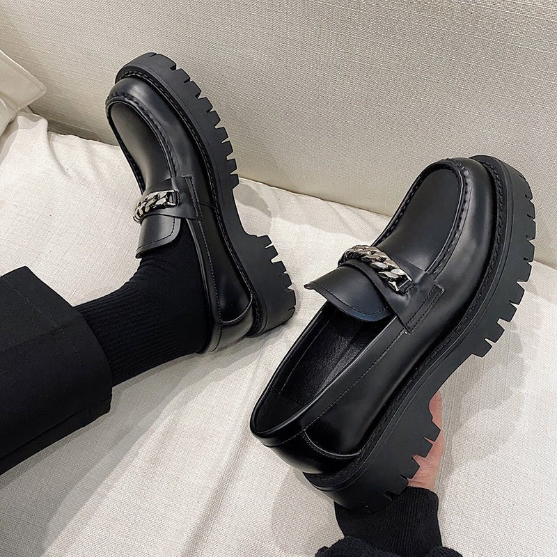 MODEFREAKのレザーチェーンコリアンシューズ mf2033の画像8