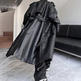 MODEFREAKのレザートレンチコート mf2043の画像