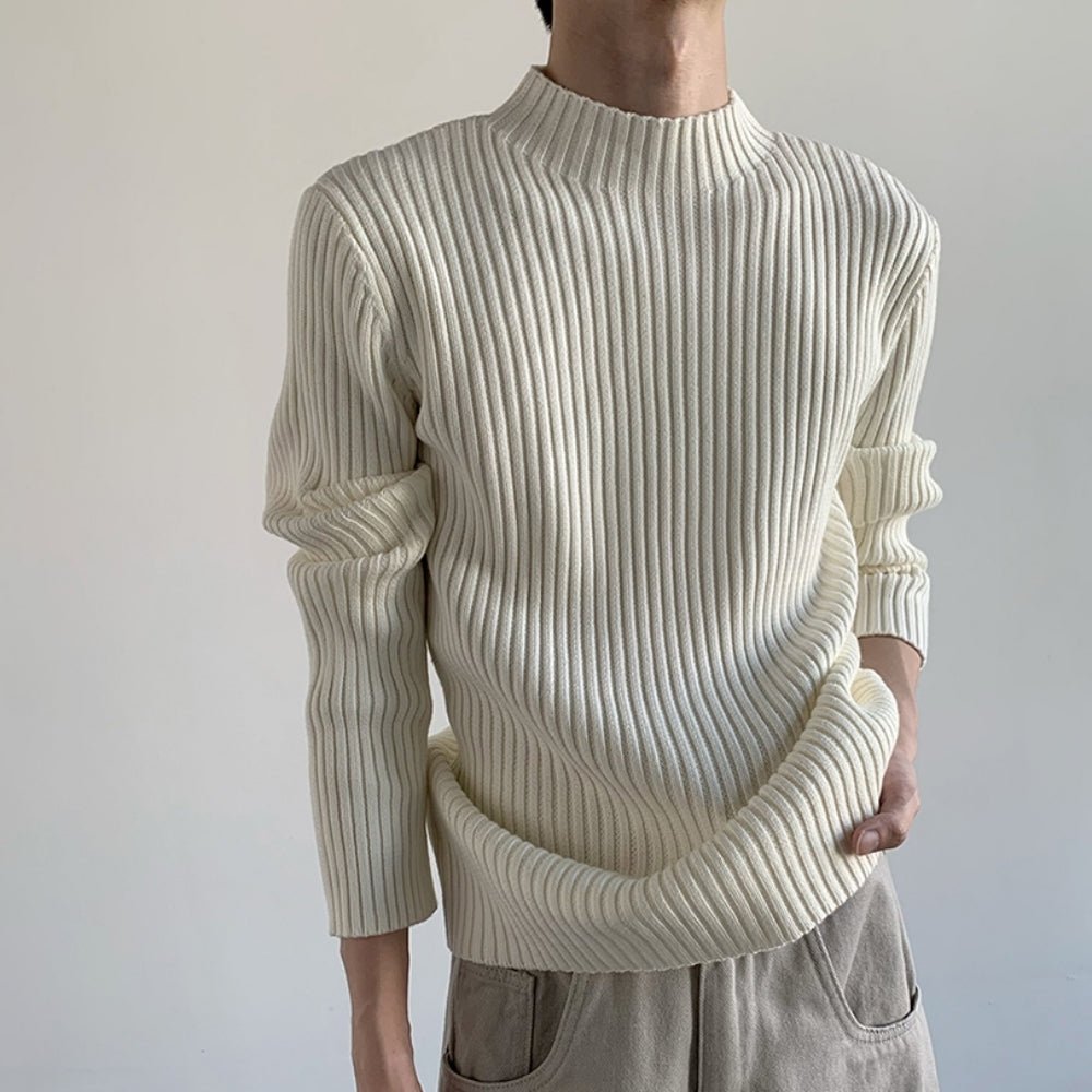 ローネックシンプルニットトップス mf2090【韓国モード