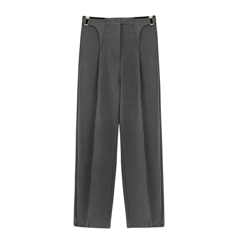 MODEFREAKのスタイルアップシンプルスラックス mf2101の画像