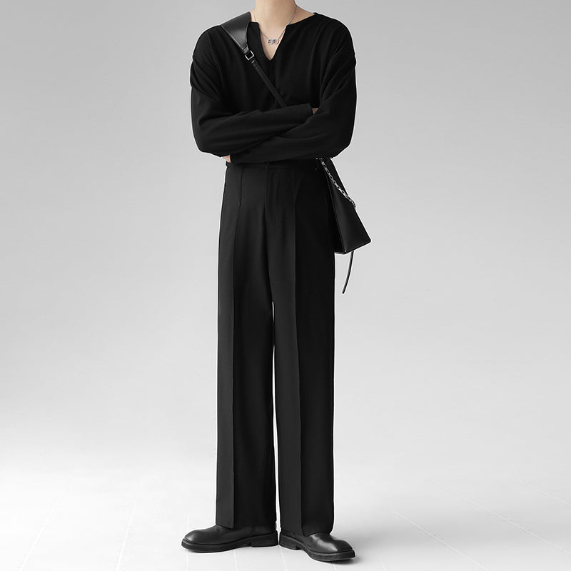 MODEFREAKのスタイルアップシンプルスラックス mf2101の画像