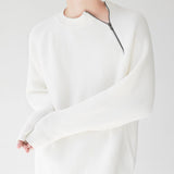 MODEFREAKのジップモノトーンニットトップス mf2120の画像