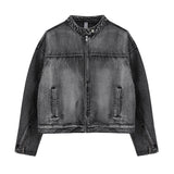 MODEFREAKのハイネックデニムジャケット mf2121の画像