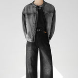 MODEFREAKのハイネックデニムジャケット mf2121の画像