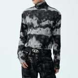 MODEFREAKのマーブルニュアンスハイネックトップス mf2122の画像