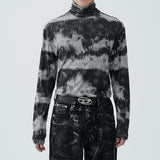 MODEFREAKのマーブルニュアンスハイネックトップス mf2122の画像