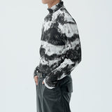 MODEFREAKのマーブルニュアンスハイネックトップス mf2122の画像