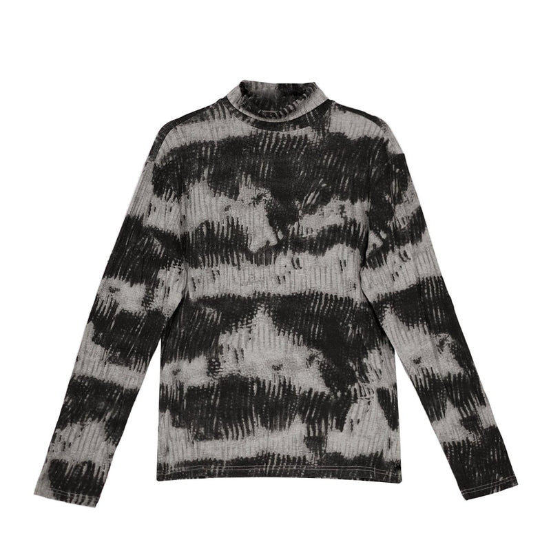 MODEFREAKのマーブルニュアンスハイネックトップス mf2122の画像