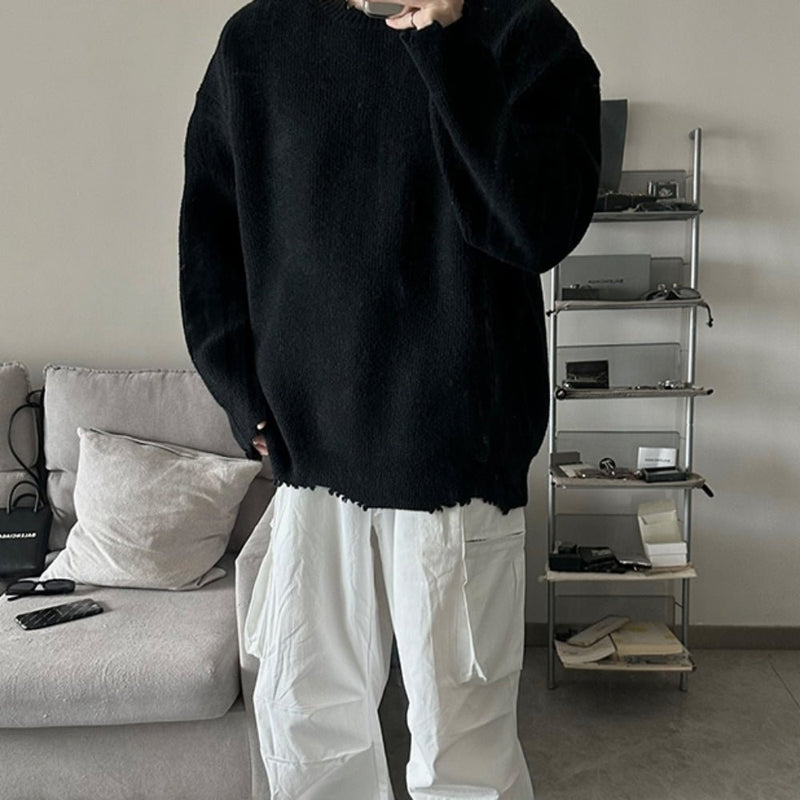 MODEFREAKのルーズダメージニットトップス mf2130の画像
