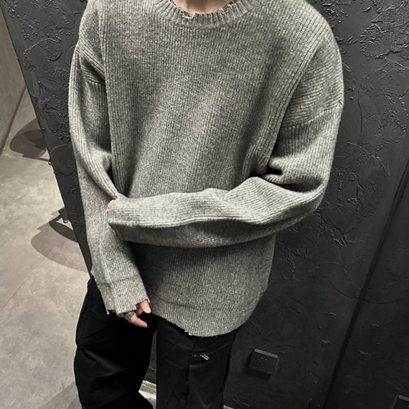 MODEFREAKのルーズダメージニットトップス mf2130の画像