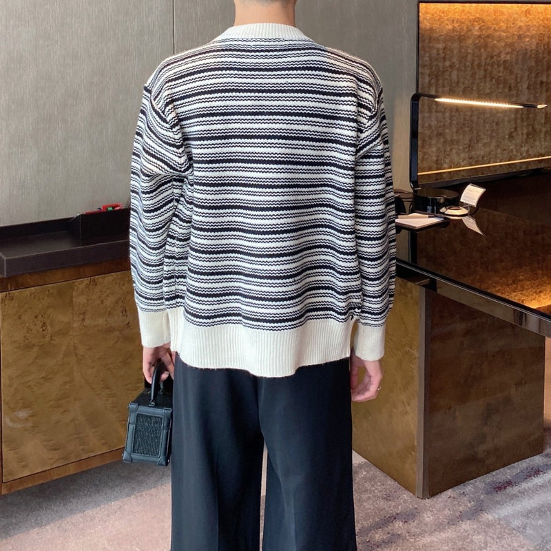 MODEFREAKのボーダーライトカーディガン mf2132の画像