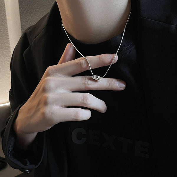 MODEFREAKのワンポイントシルバーネックレス mf2134の画像1
