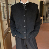 MODEFREAKのタックショルダーニットカーディガン mf2135の画像