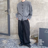 MODEFREAKのタックショルダーニットカーディガン mf2135の画像