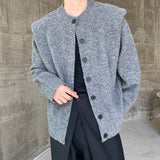 MODEFREAKのタックショルダーニットカーディガン mf2135の画像