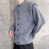 MODEFREAKのタックショルダーニットカーディガン mf2135の画像