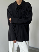MODEFREAKのモノトーンリボンタイシャツ mf2151の画像