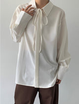 MODEFREAKのモノトーンリボンタイシャツ mf2151の画像