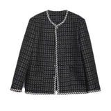 MODEFREAKのノーカラーツイードジャケット mf2154の画像
