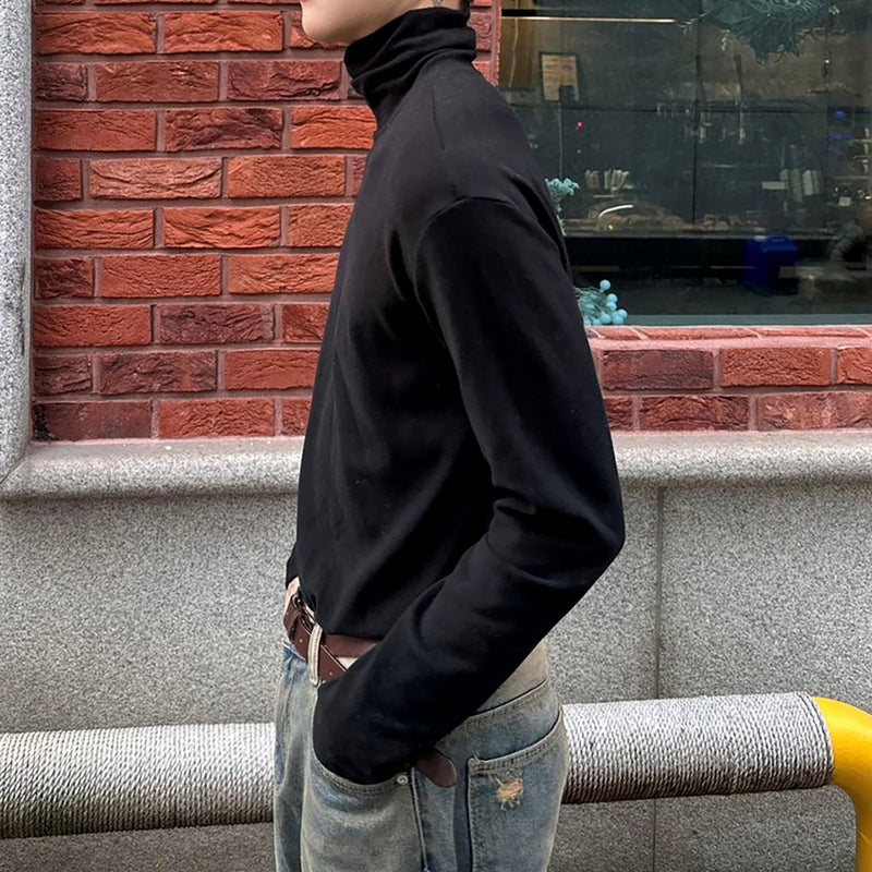 MODEFREAKのハイネックモノトーンカットソー mf2158の画像