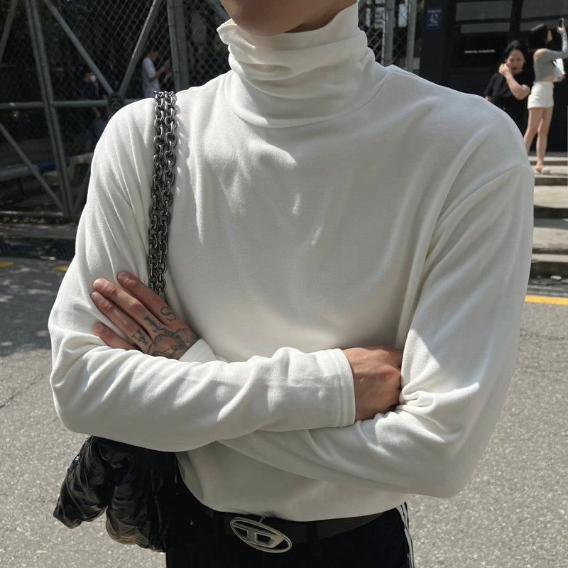 MODEFREAKのハイネックモノトーンカットソー mf2158の画像