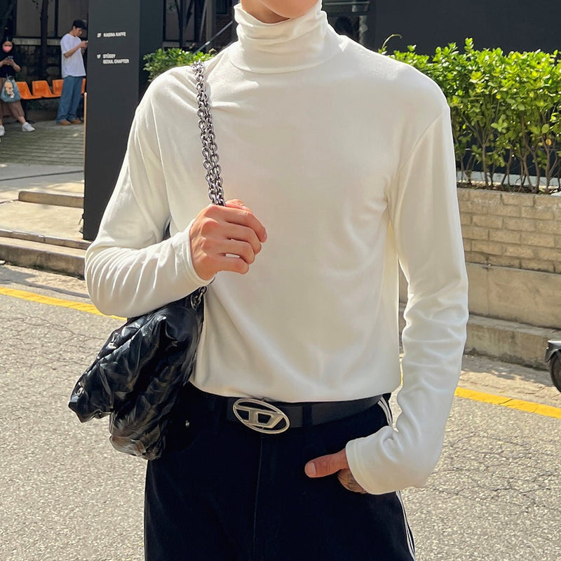 MODEFREAKのハイネックモノトーンカットソー mf2158の画像